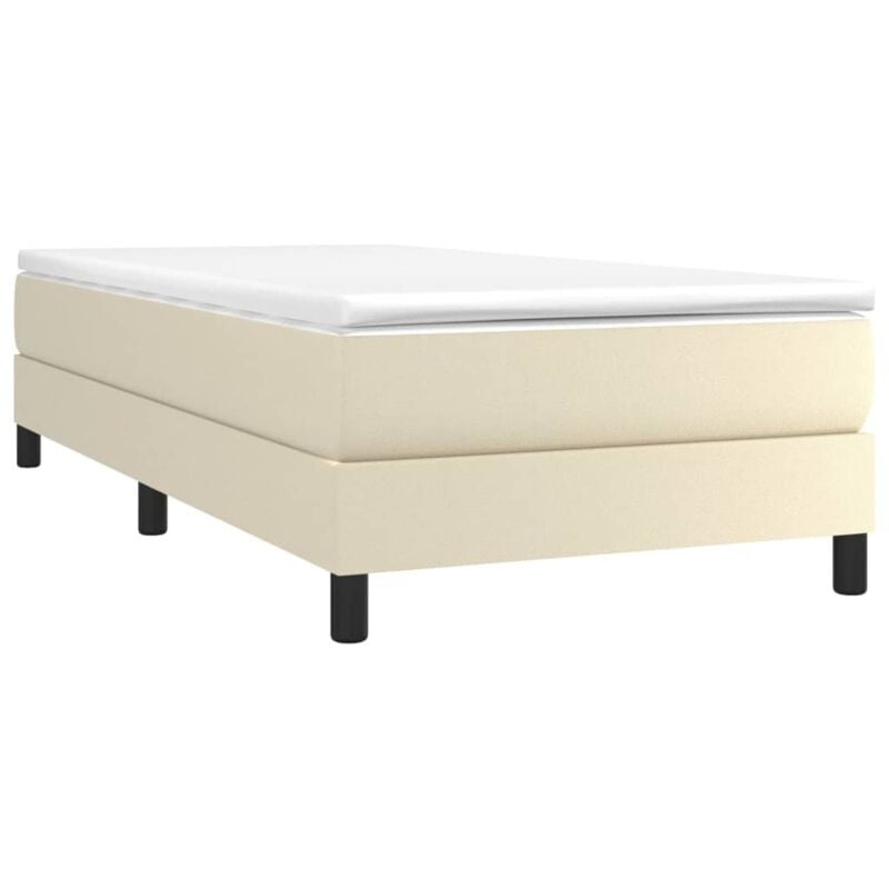Vidaxl - Cadre de lit sans matelas crème 100x200 cm similicuir