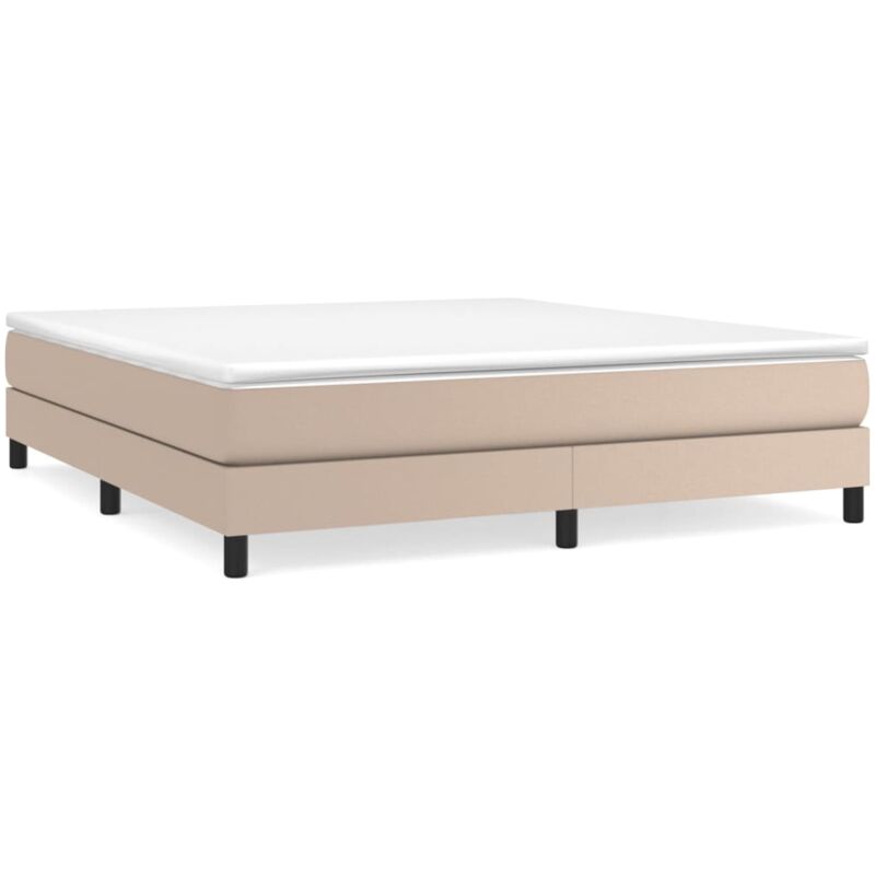 Cadre de lit Cappuccino 180x200 cm Similicuir - Vidaxl