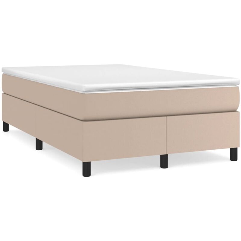 Cadre de lit Cappuccino 120x200 cm Similicuir - Vidaxl