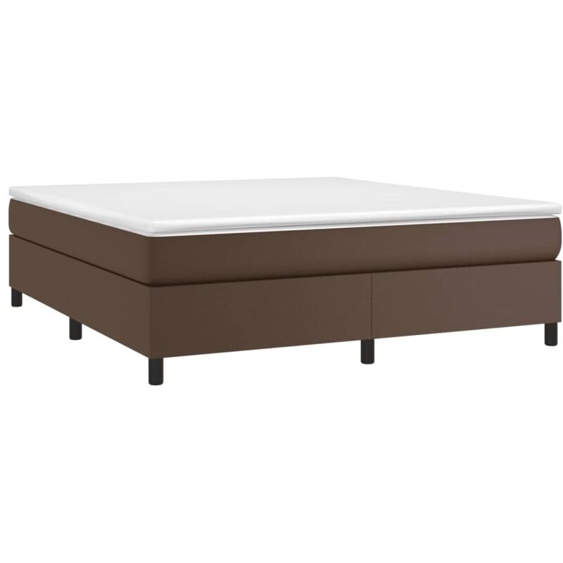 Cadre de lit Marron 160x200 cm Similicuir - Vidaxl