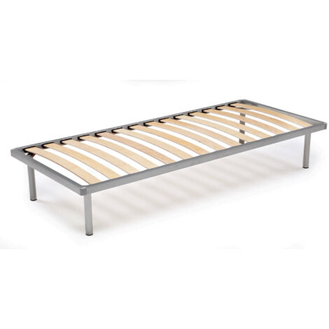 Sommier simple Mareta, Sommier orthopédique en contreplaqué de bouleau avec 14 lattes, 100% Made in Italy, 80x200h 34 cm