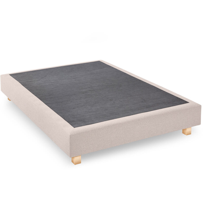 M&s - Sommier tapissier 140x190 cm beige confortluxe