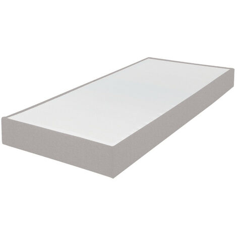 Sommier tapissier 80x200 Omega tissu lin 18 lattes - Lin