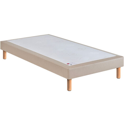 Sommier tapissier 90x190cm - Beige - MÉDIUM EGÉRIE