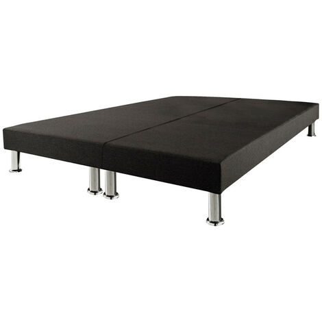 Sommier tapissier + jeu de pieds 80+80x200 Deco 2x12 lattes