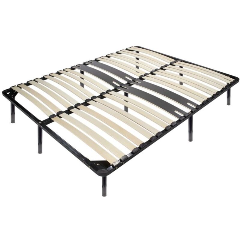 CAMA Sommier ergonomique à lattes avec zone lombaire renforcée 140X200 + pieds CAMA Sommier ergonomique à lattes avec zone lombaire renforcée 140X200 + pieds