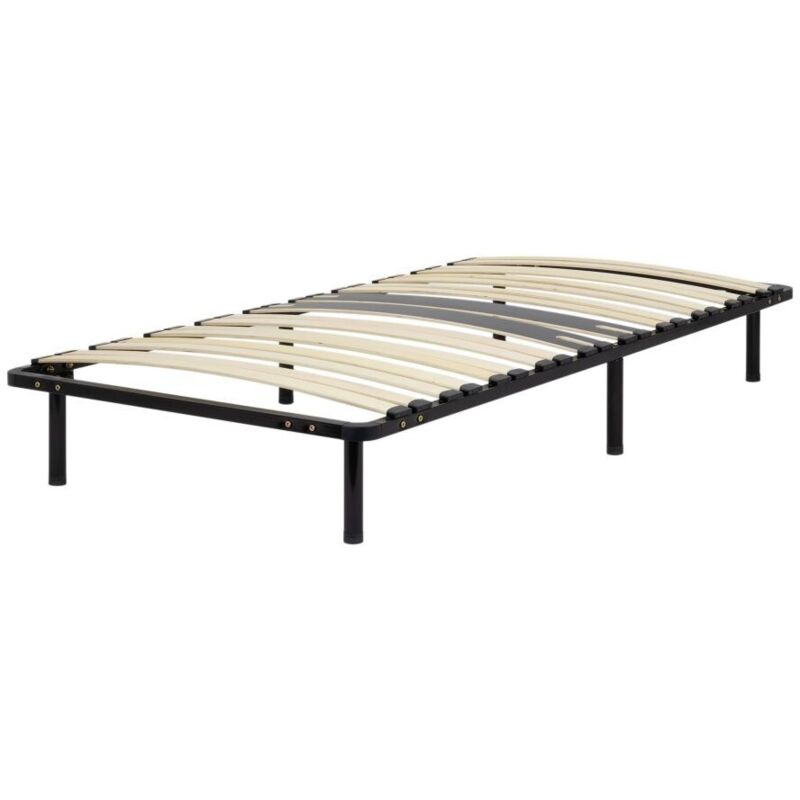 CAMA Sommier ergonomique à lattes avec zone lombaire renforcée 90X200 + pieds CAMA Sommier ergonomique à lattes avec zone lombaire renforcée 90X200 + pieds