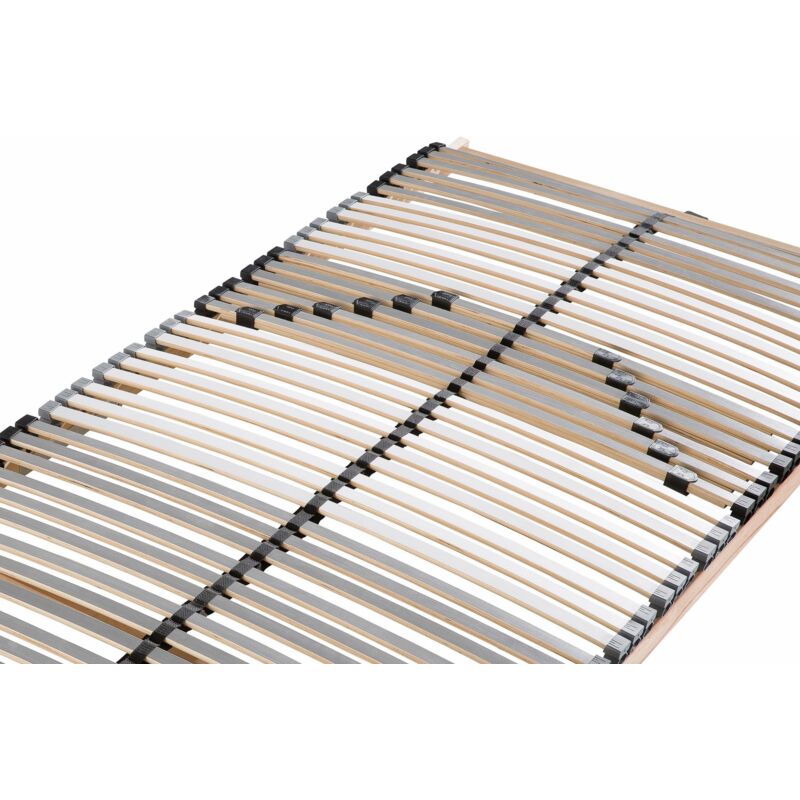 Sleepneo - Sommier à lattes 160x200, ergonomique 7 zones, 42 lattes Sommier à lattes 160x200, à monter soi-même charge env.150kg