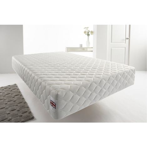 main image of "Somnior 25cm Deep White Quilted Memory Foam Vacum Roll Pack Mattress"