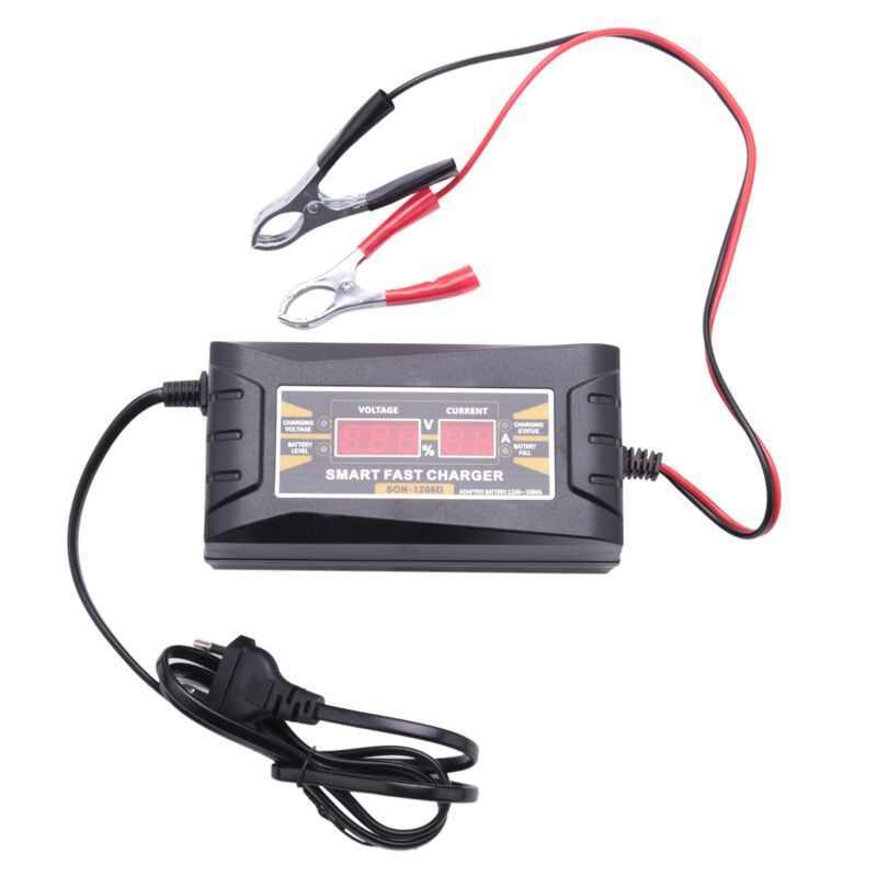 Image of SON-1210D+ lcd Smart Schnellladegerät für Blei-Säure-Batterien 12V 10A für Auto-Motorrad EU-Stecker