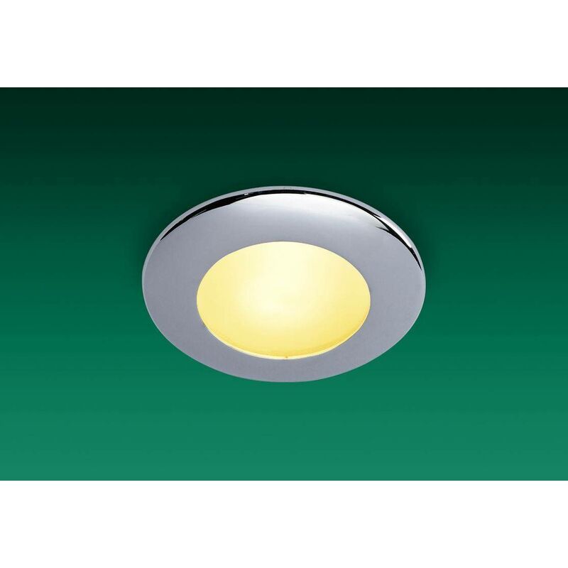 Sonar - 1 Light Bathroom Ceiling Downlight Chrome IP64 - Firstlight