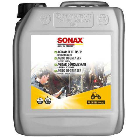 SONAX® AGRAR Fettlöser 5 l lösungmittelhaltig löst Ölbeläge Fettbeläge