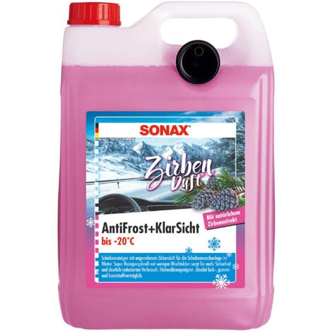 SONAX AntiFrost plus Klarsicht bis -20 C° Zirbe 5 l Scheiben Frostschutz