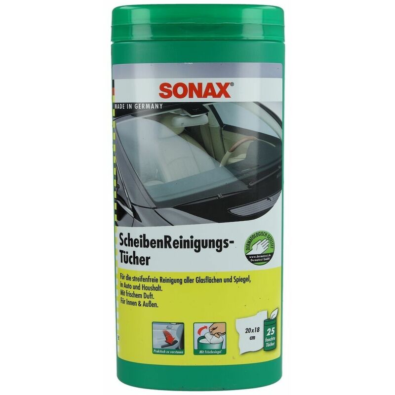 Le Sanitaire - Sonax Chiffonnettes pour vitres boîte de 25 pièces