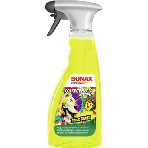 SONAX Cockpitpfleger, Matteffect, Lemon Rocks, 500 ml