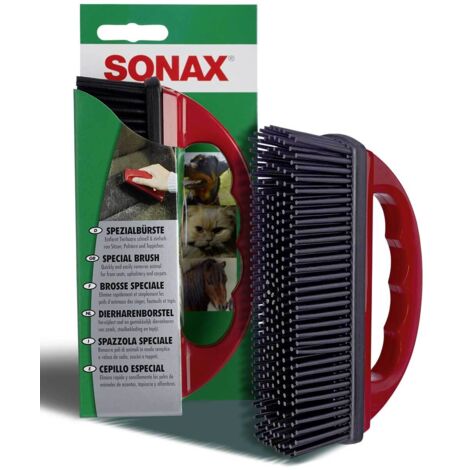 SONAX Haarbürste aus weichem Gummi