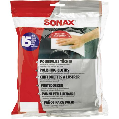 Sonax Lingettes de polissage non-tissées 15 pièces