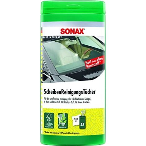 SONAX Scheiben Reinigungs Tücher Box Tuch für innen und außen