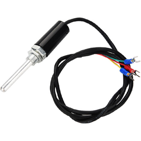 Sonda di temperatura a termocoppia tipo PT100 con cavo in acciaio inox (50 mm)