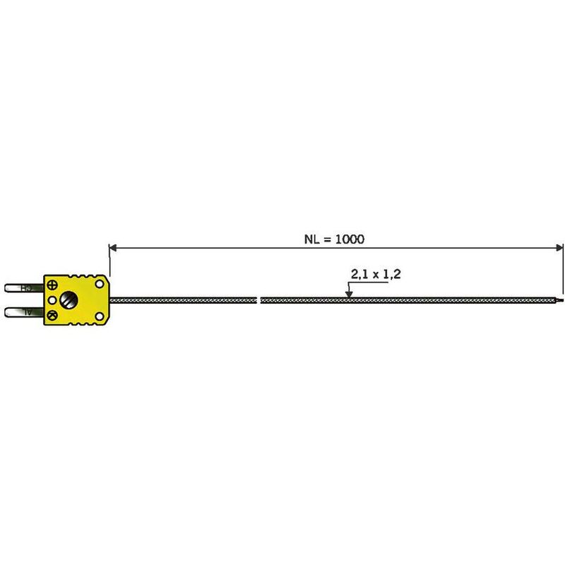 Image of B + B Thermo-Technik 0644 1402-30 Sonda per aria -50 fino a +400 °C Sensore tipo K