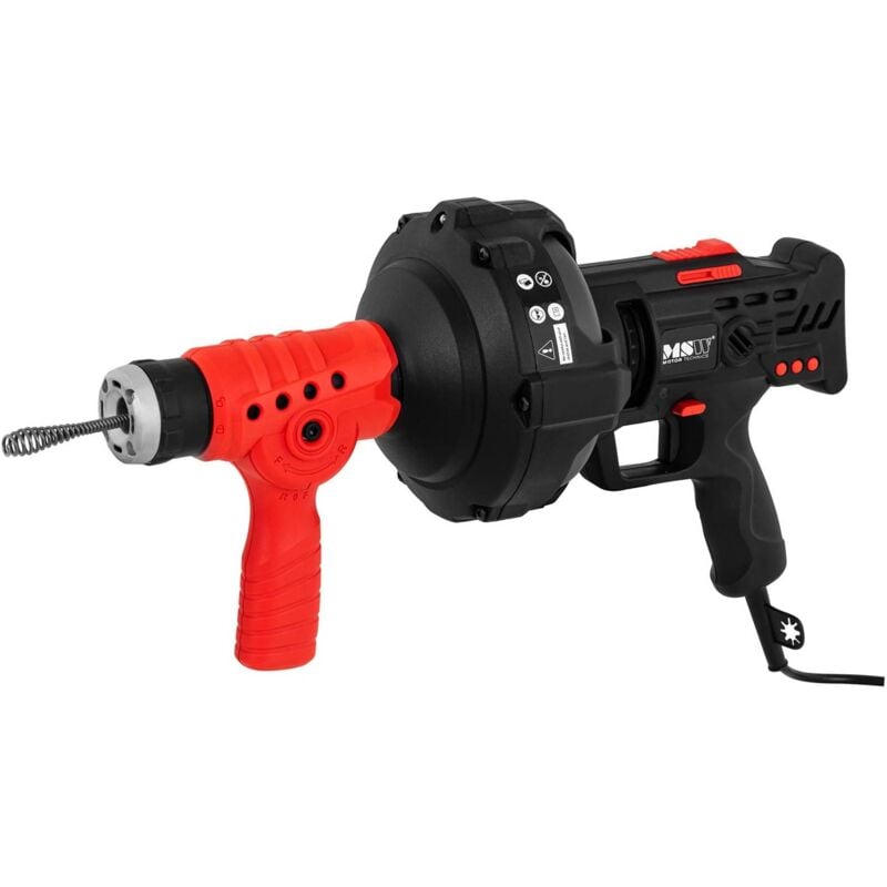 Sonda Sturatubi Elettrica Sgorgatrice Spirale 240W 580 Giri/min 7,5 m ø 19-40 mm