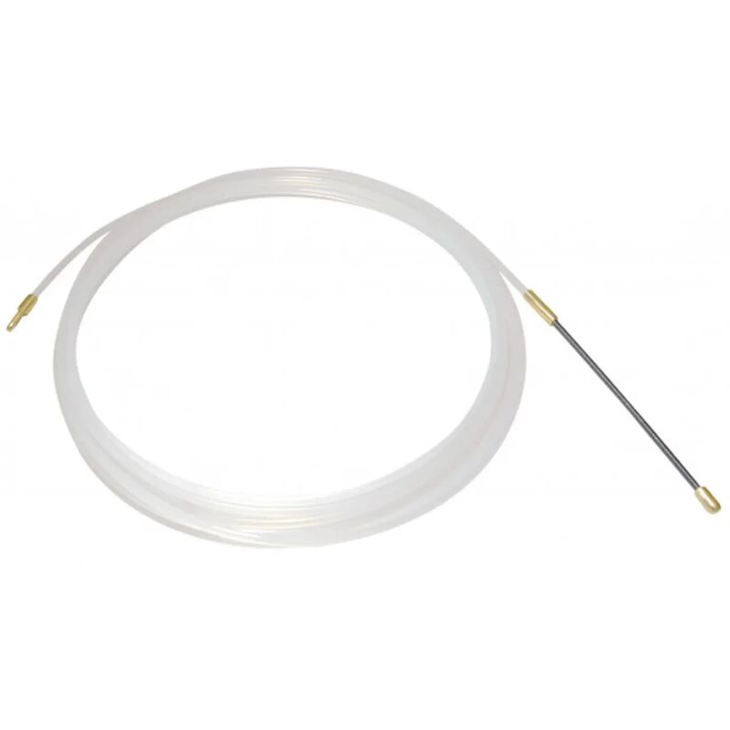 Image of sonda tirafilo elettrico passacavo tirafili nylon 0,4mm bianco 10 mt
