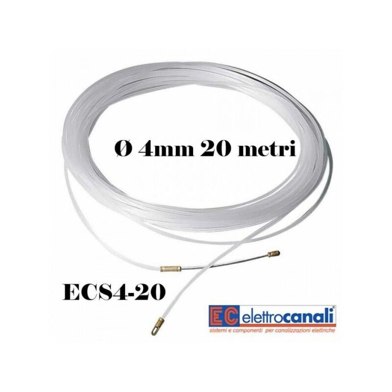Image of Elettrocanali S.r.l. - elettrocanali ECS4-20 sonda tirafilo in nylon 20 metri diametro 4 mm