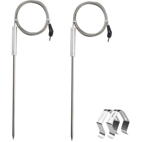 Sonde à Viande de Rechange en Acier Inoxydable - Compatible Thermomètres ThermoPro TP-17 et TP-27 - Pour une Mesure Précise