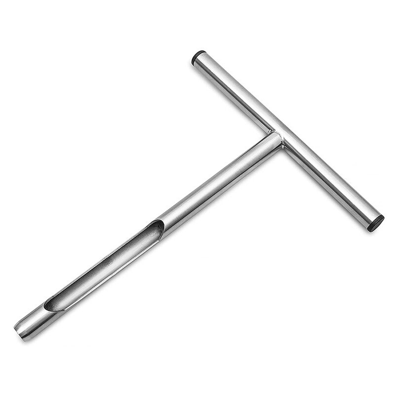 Sonde de l'échantillon de Sol en Acier Inoxydable 20,5 Pouces avec Une Zone d'échantillonnage Central sonde de SolT-Handle Portable Soil Garden Tools