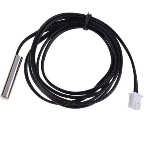 Sonde de température 1M haute précision NTC 10K / B3435 résistant à l'eau sonde de température de câble de thermistance