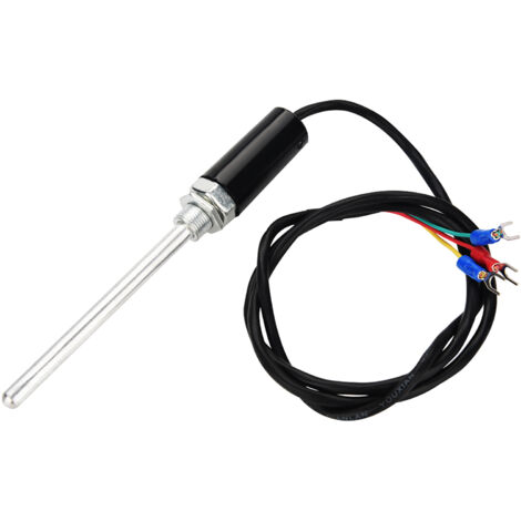 Sonde de température à thermocouple de type PT100 avec câble en acier inoxydable (100 mm)
