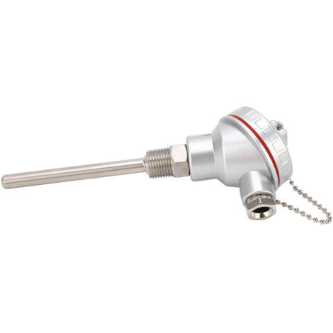 Sonde de température PT100, 10 x 100 mm, filetage PT1/2", tête de borne thermocouple à filetage 3W