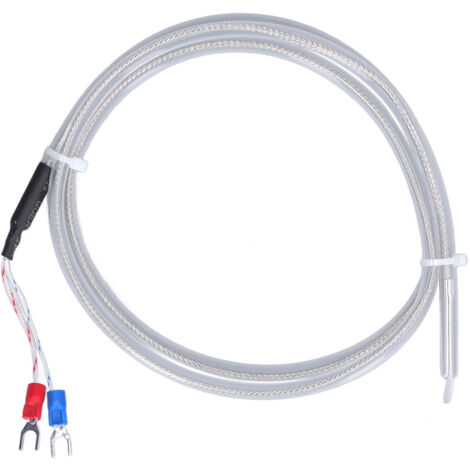 Sonde de température PT100 haute précision, thermocouple type K, 0‑200℃, longueur 1 mètre