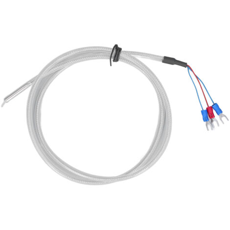 Sonde de température PTFE 1 mètre avec capteur PT100, thermocouple haute précision pour mesures industrielles