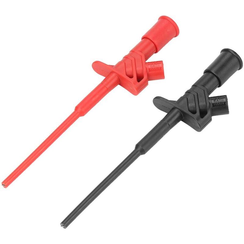 Roleader - Sonde de Test, 2pcs TC4169 Sonde de Test Flexible Isolée Haute Tension Rapide et Professionnelle Crochet de Test Clip Convient pour les