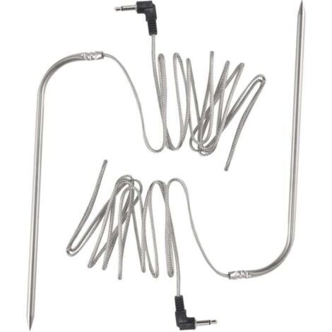 Sonde de Viande Haute TempéRature Remplacement pour Grils à GranuléS et Fumoirs Compatible avec les Pit , Barbecue éTanche 2 PièCes SéRies