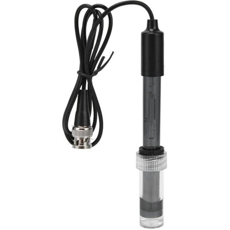 Sonde d'électrode PH Connecteur BNC Électrode plate PH adaptée à l'eau potable, aux piscines, aux aquariums, à l'aquaculture, à l'irrigation et aux laboratoires 0,75 m
