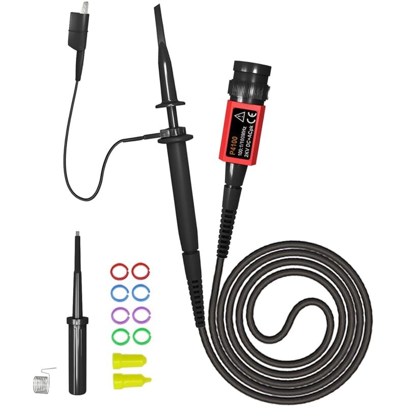 Sonde d'oscilloscope haute tension P4100 avec kit d'accessoires 100 MHz 2000 v 100:1