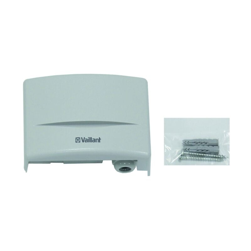 Récepteur d&39horloge radio Vaillant 009535 85x105x40 mm, avec capteur extérieur intégré, gris