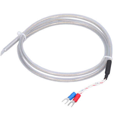 Sonde PT100 haute précision, capteur de température type K, plage 0‑200℃, longueur 1 mètre