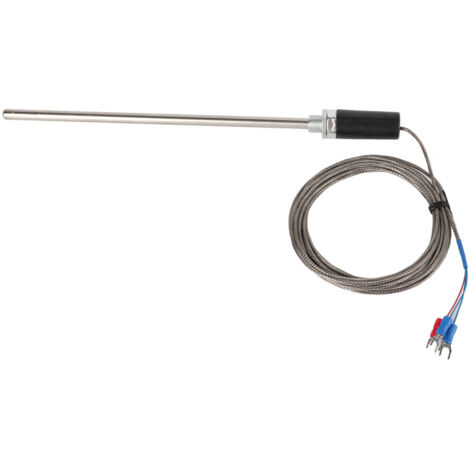 Sonde PT100 M12 inox, longueur 200mm, câble 4m, plage 0-400°C, capteur de température industriel