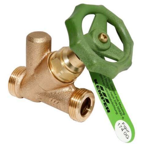 Sonderangebot KEMPER-Standard Freistromventil Absperrventil DN40 1 3/4"AG ohne Entleerung 1740G04000