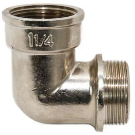 Sonderangebot Meibes IG/AG Winkel 1 1/4" vernickelt, AG flachdichtend 43.66145