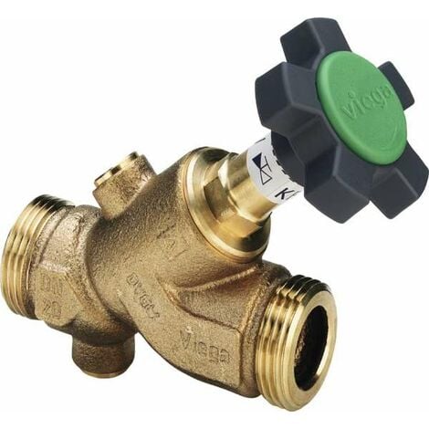 Sonderangebot Viega Easytop KRV Ventil 2238.1 DN15 mit 3/4" AG Rotguss KFR Schrägsitzventil 457266