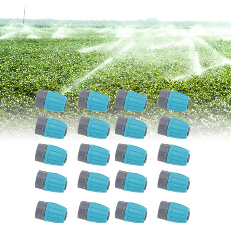 Sondes de raccordement pour tuyau d'irrigation - Connexions à écrou verrouillées PE 16mm (15 pièces) durable anti-âge, écologique