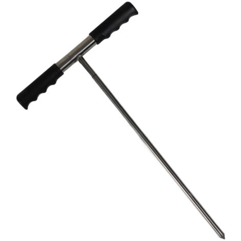 Sondes d'échantillonnage de sol avec poignée en T, pointe pointue réglable, outil d'échantillonnage de sol en acier inoxydable pour l'entretien des plantes et la ferme