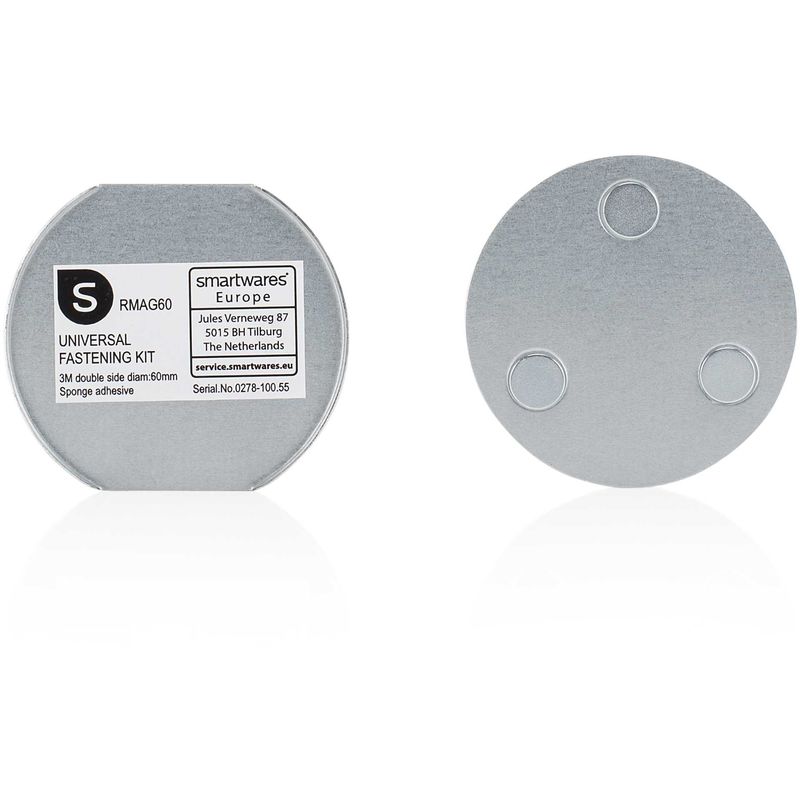 Smartwares - smartware RMAG60 aimant de fixation pour détecteurs de fumée 6 cm de diamètre