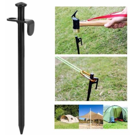 Sonew piquet de tente de camping 4 pièces en acier allongent les piquets de tente de plage de camping de voyage en plein air