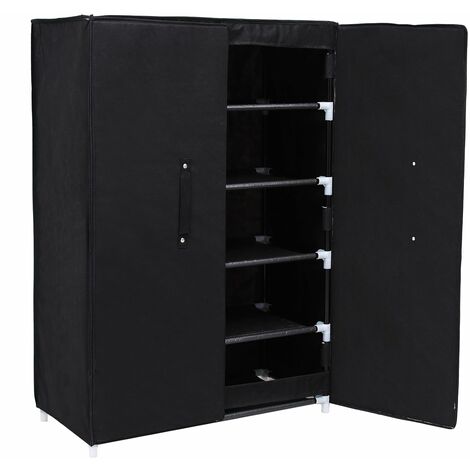 6 Tier Shoe Rack Stand With 2 Doors Shoe Storage Organizer 61 X 28 X 89cm Rxa16h