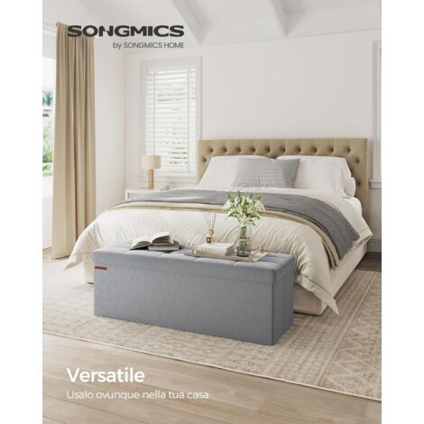 Panca Contenitore Relaxdays Con 6 Cassetti - Pieghevole, Per Ingresso O Camera, Beige, 39x76x38 Cm - Foto 7